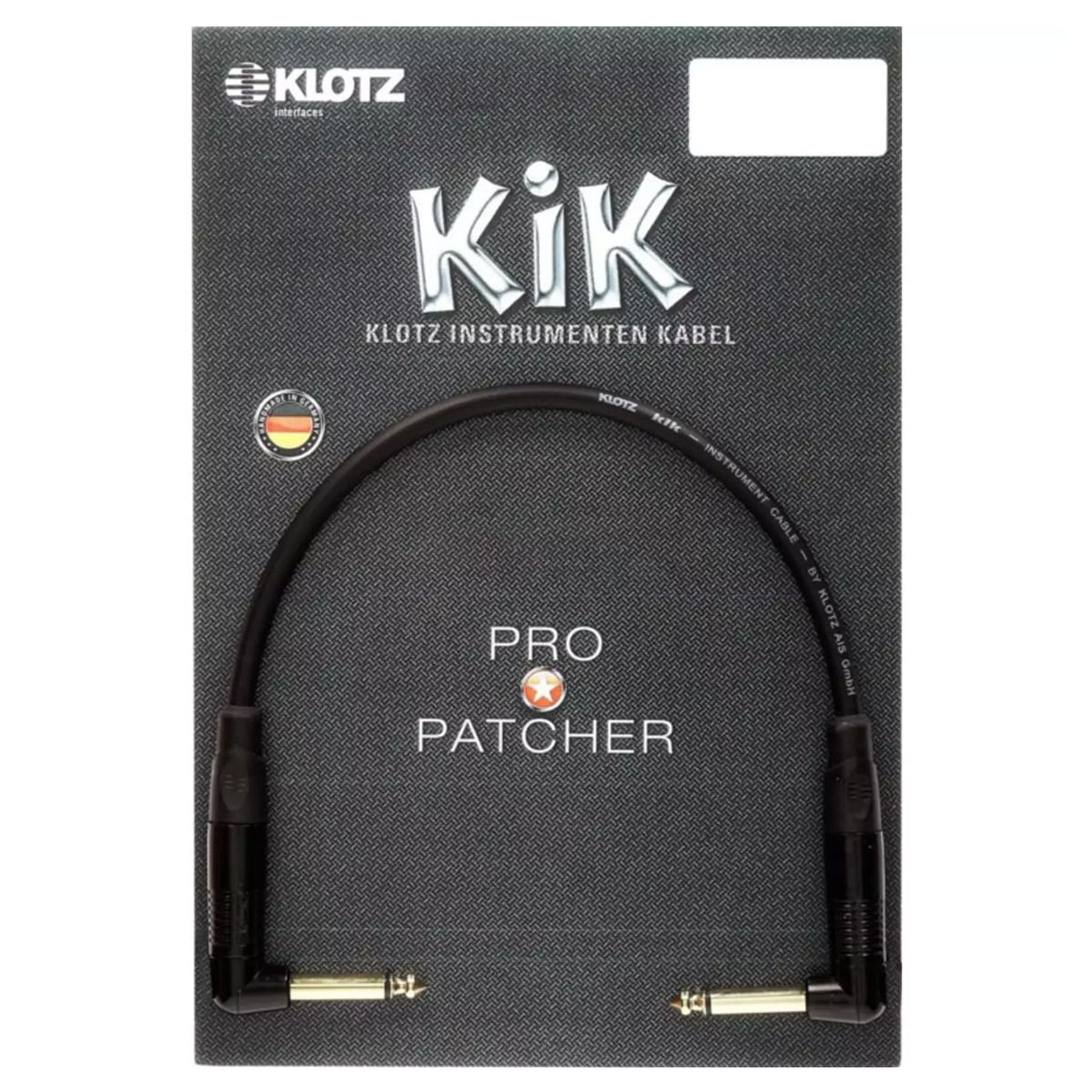 Cable Patch c/ conectores angulados Klotz KIKPK020RR - 20cm foto 2