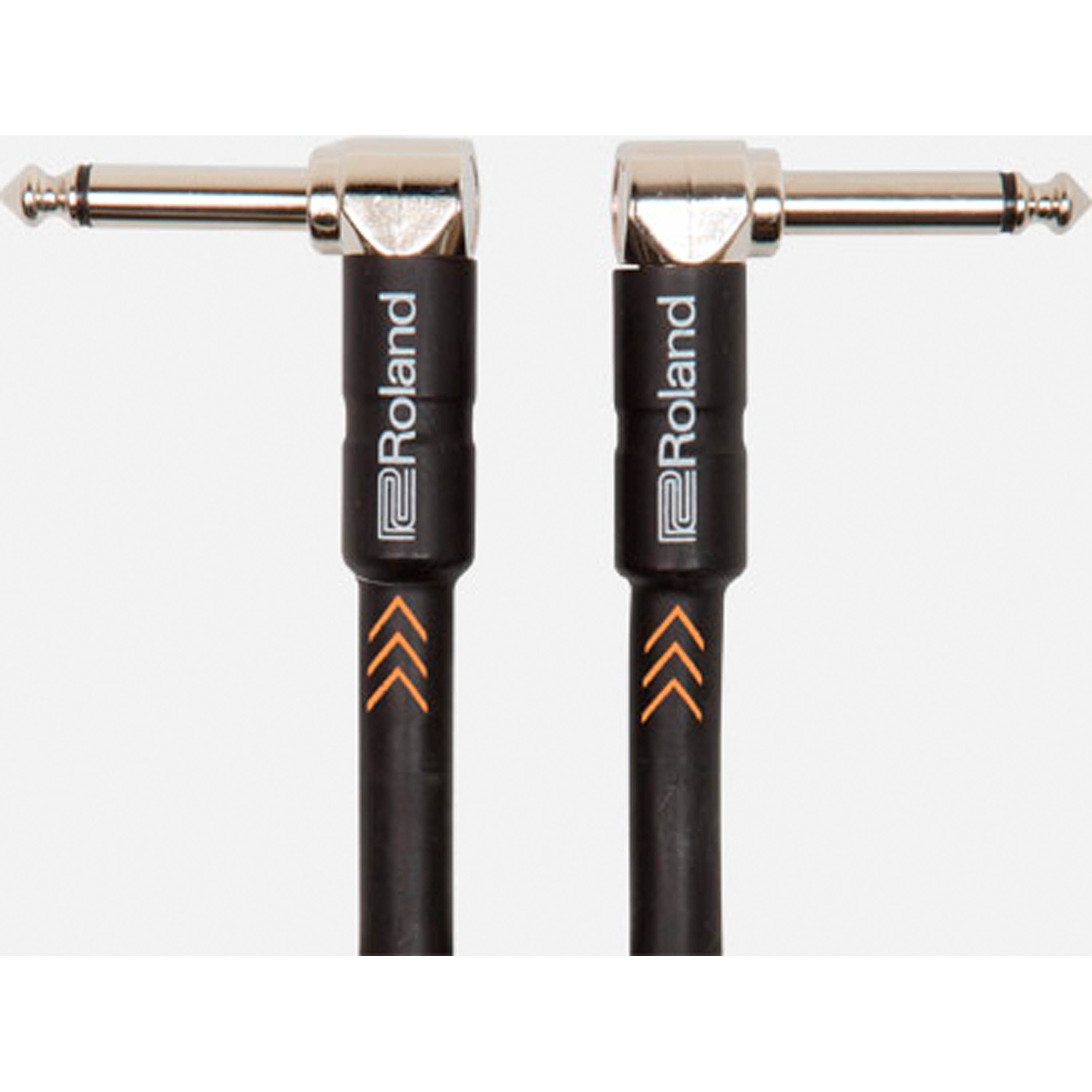 Cable patch TS a TS de 1/4 Roland Black Series 30 cm
