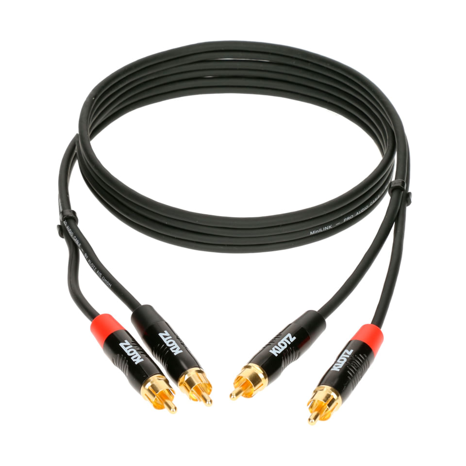 Cable stereo RCA a RCA Klotz  KT-CC090 90cm foto 2