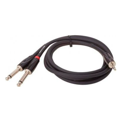 Cable TRS a TS dual Roland Black series 3 M foto 2