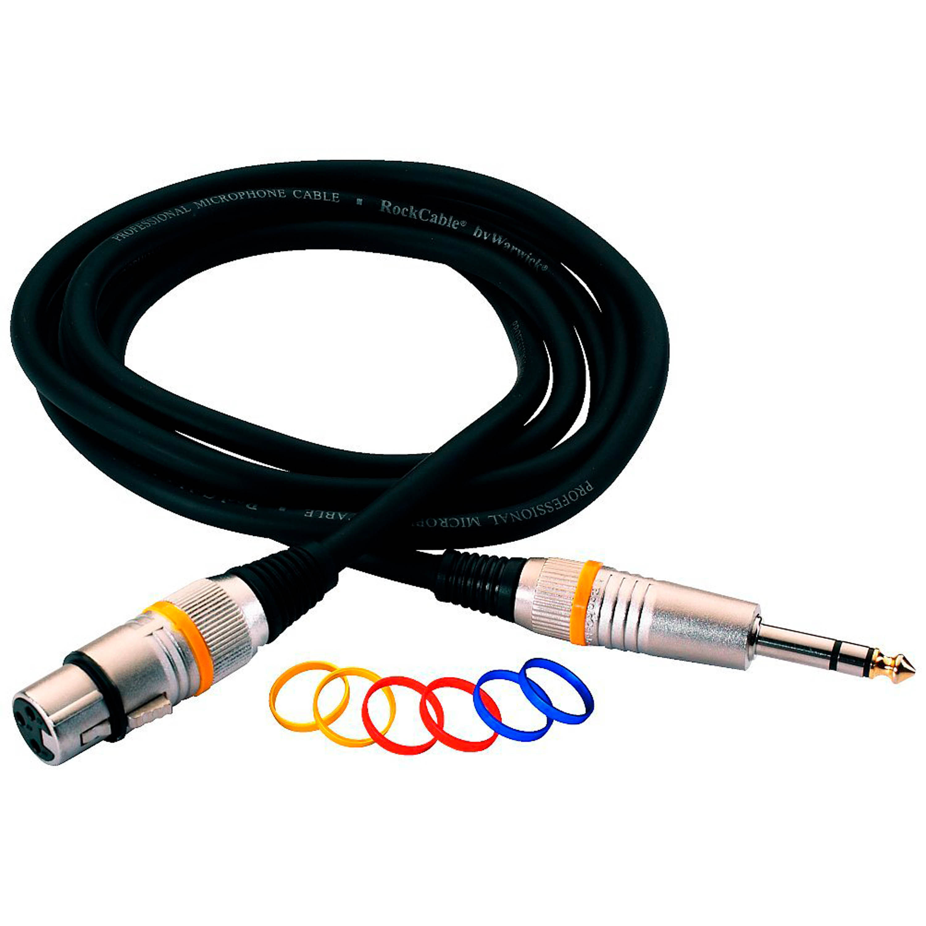 Cable XLR H a Plug TRS 1/4" 30383 D6 Rockcable 3m