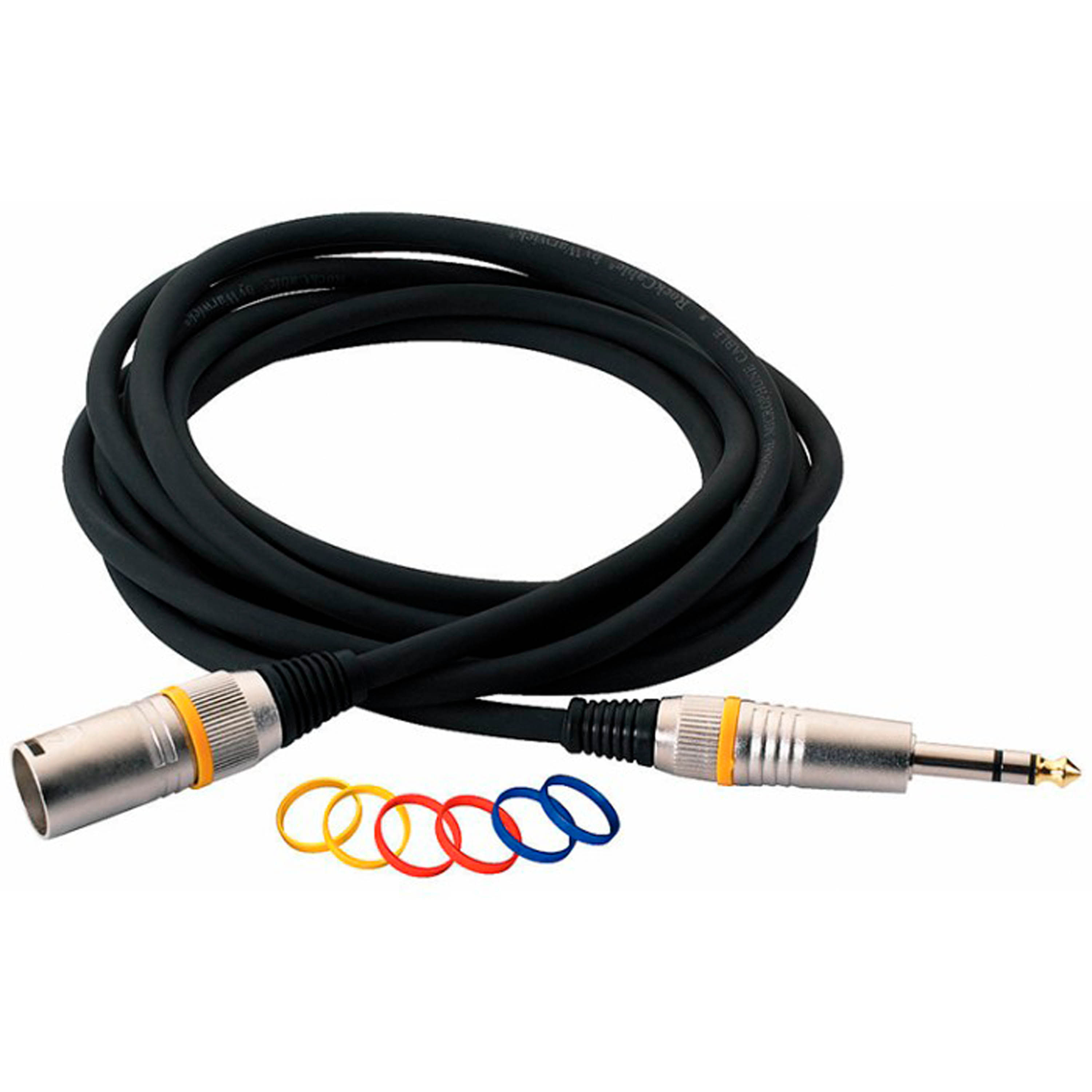 Cable XLR M a Plug TRS 1/4" 30383 D7 Rockcable 3m