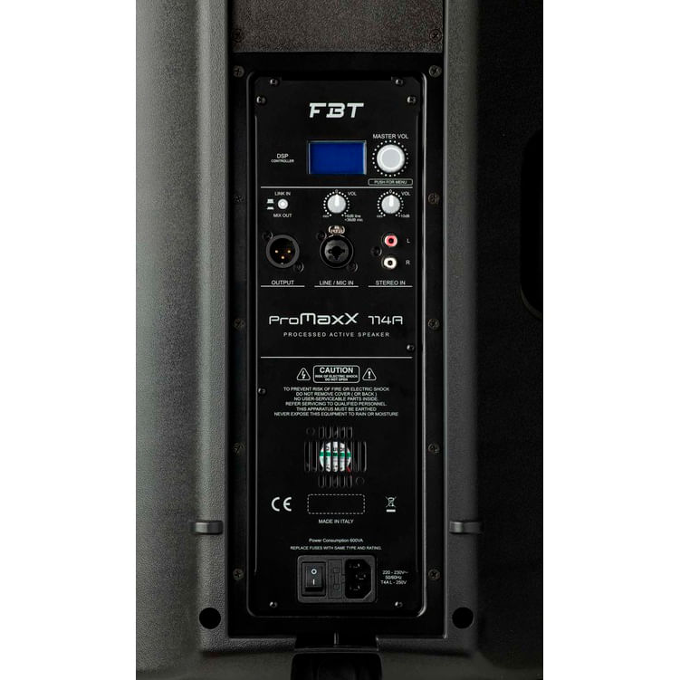 Caja activa PROMaxX 114A FBT 14" 900W foto 3