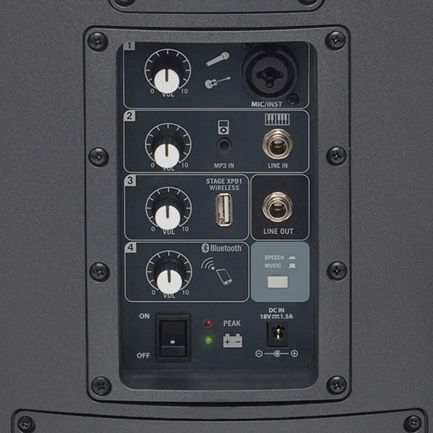 Caja acústica activa Samson XP106 con micrófono y bluetooth foto 2