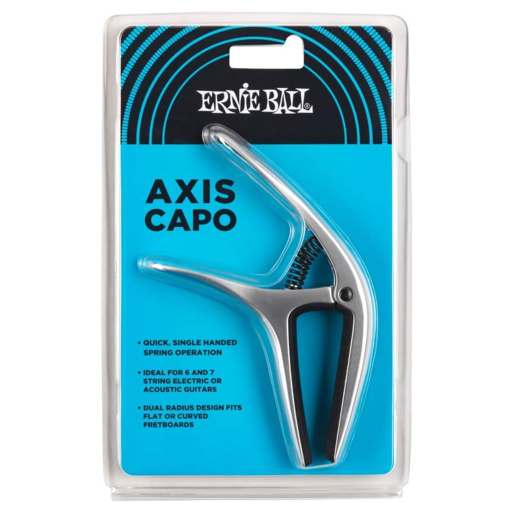 Cejillo Ernie Ball 9601 Axis Capo - Silver foto 2