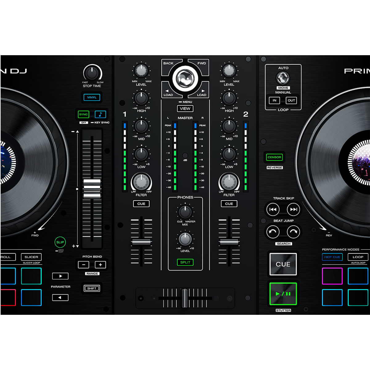 Controlador DJ Denon Prime 2 foto 5