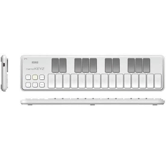 Controlador MIDI Korg NANOKEY2 color blanco (WH)
