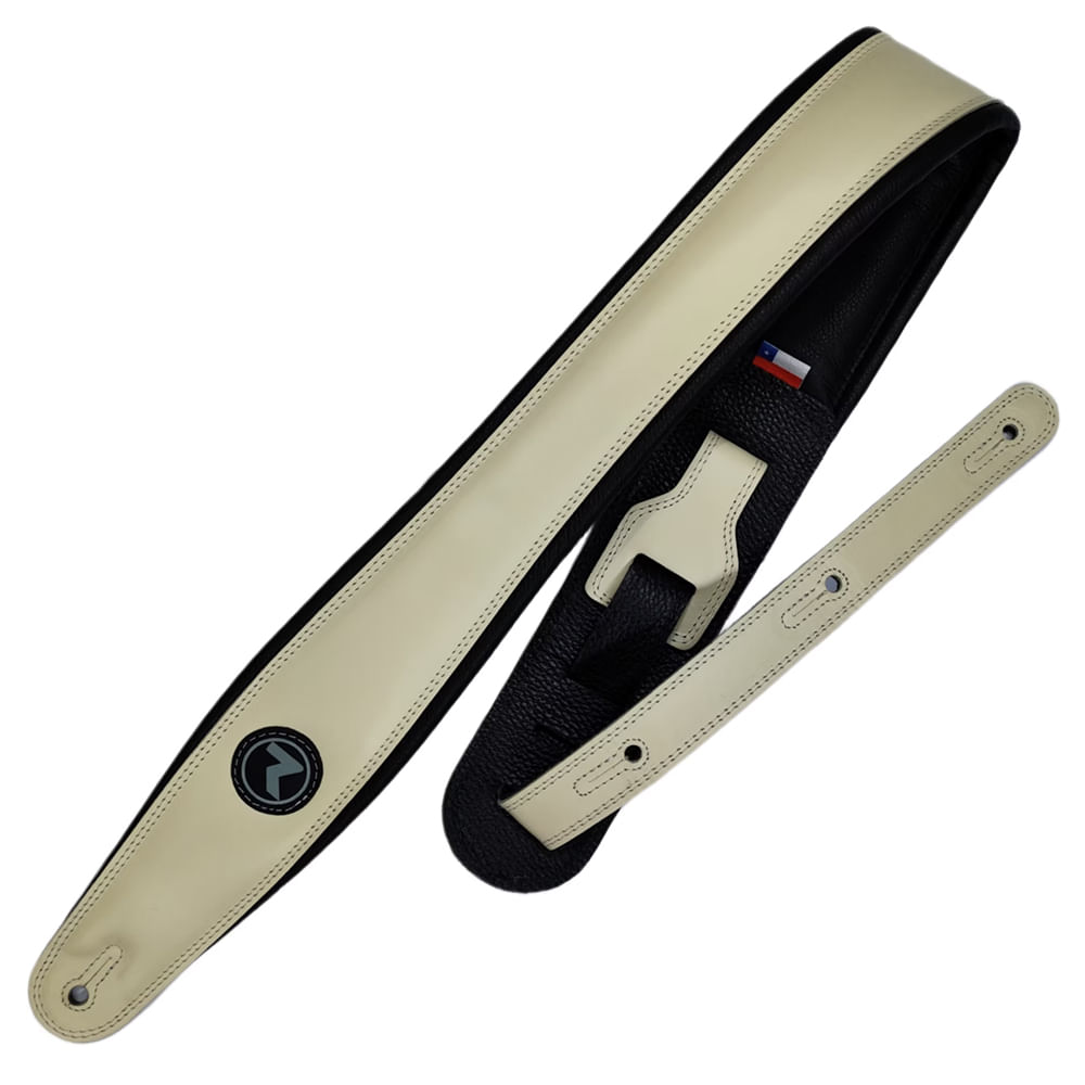 Correa De Cuero Raven Straps Trinity 3" - Olympic White foto 3