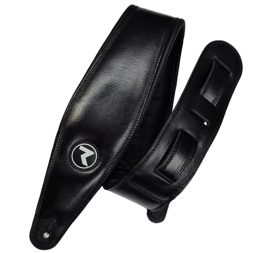 Correa De Cuero Raven Straps Trinity 4" - Black foto 3