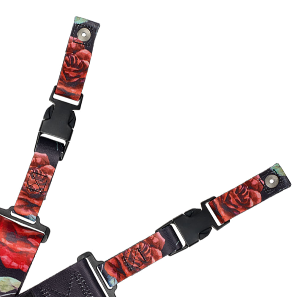 Correa para guitarra Dimarzio con sistema Cliplock  DD2246 Polyphia Floral Muse Negra foto 3
