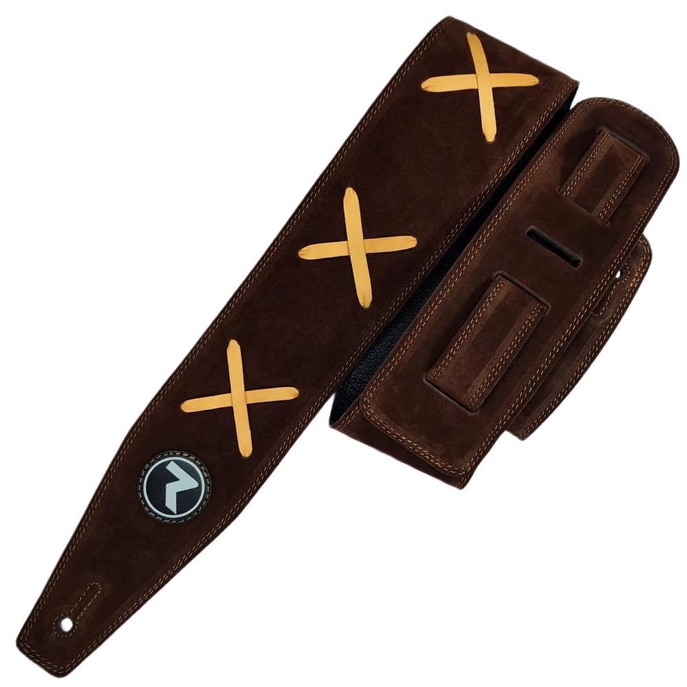 Correa Para Guitarra Raven Straps Signature Gilmour 3" - Brown foto 2