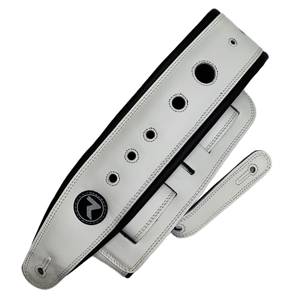 Correa Para Guitarra y Bajo Raven Straps Cosmos 3" - White/Black foto 2
