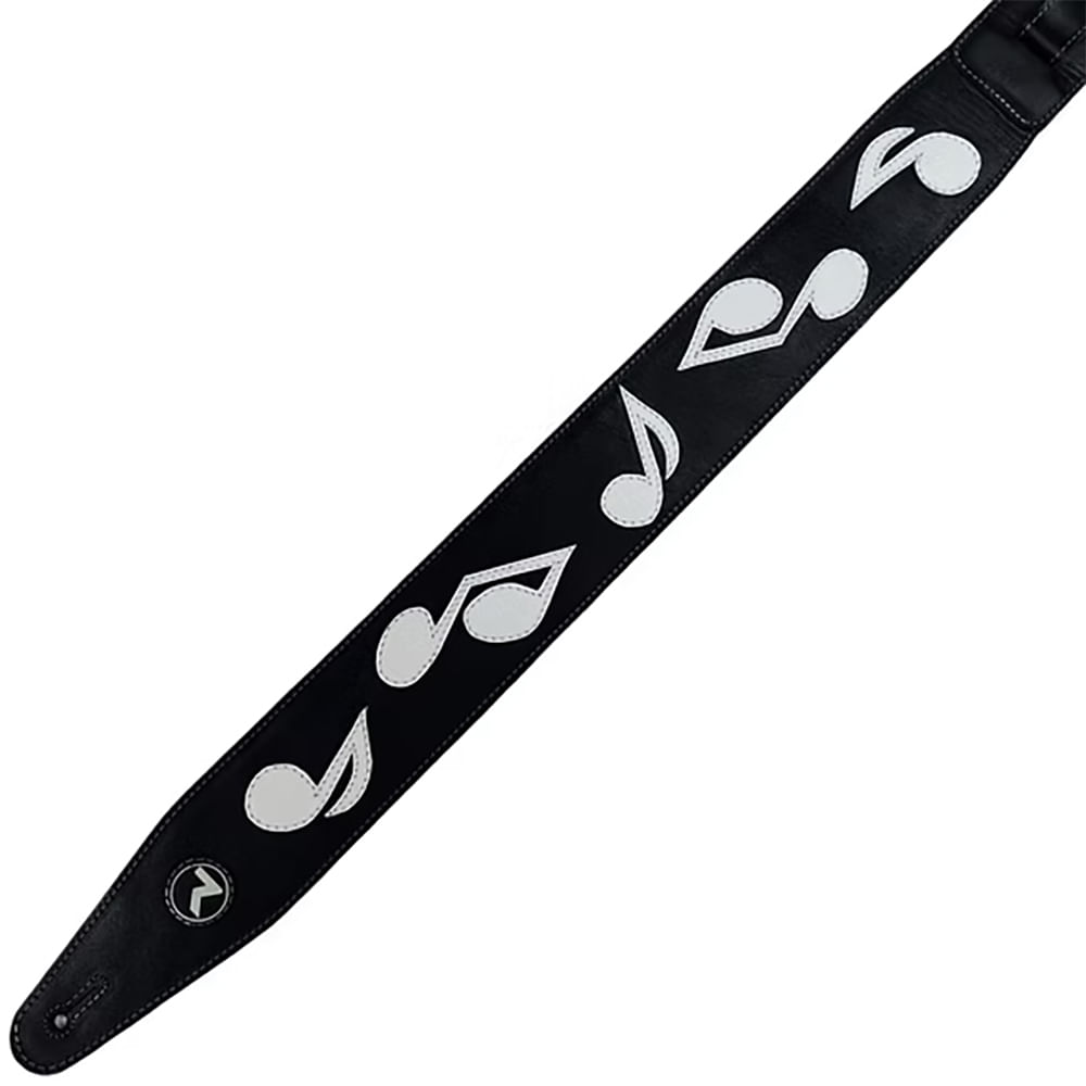 Correa Para Guitarra y Bajo Raven Straps SRV Tribute 3" - Black/White foto 3