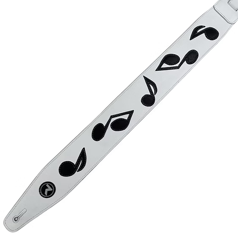 Correa Para Guitarra y Bajo Raven Straps SRV Tribute 3" - White /Black foto 3