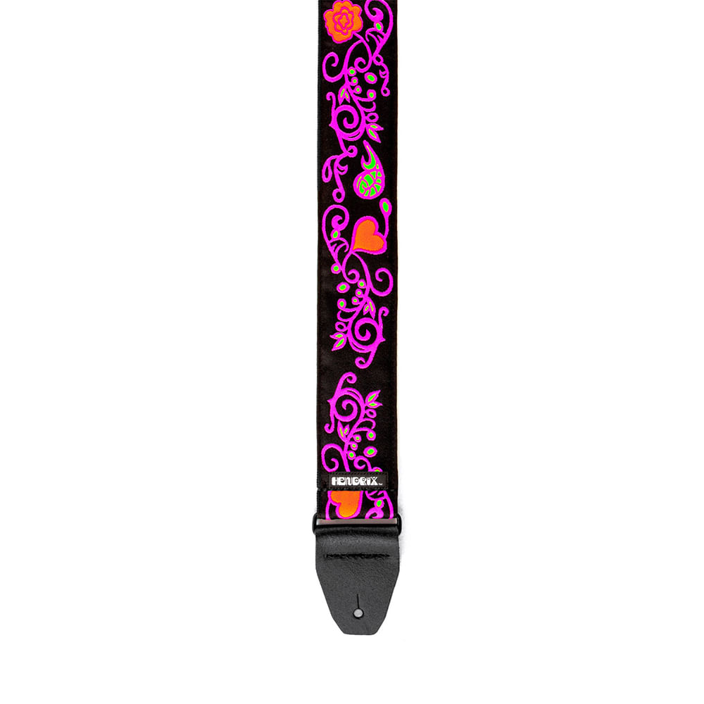 Correa Para Instrumento Dunlop Jimi Hendrix Blacklight JH22 - Monterey Pink foto 2