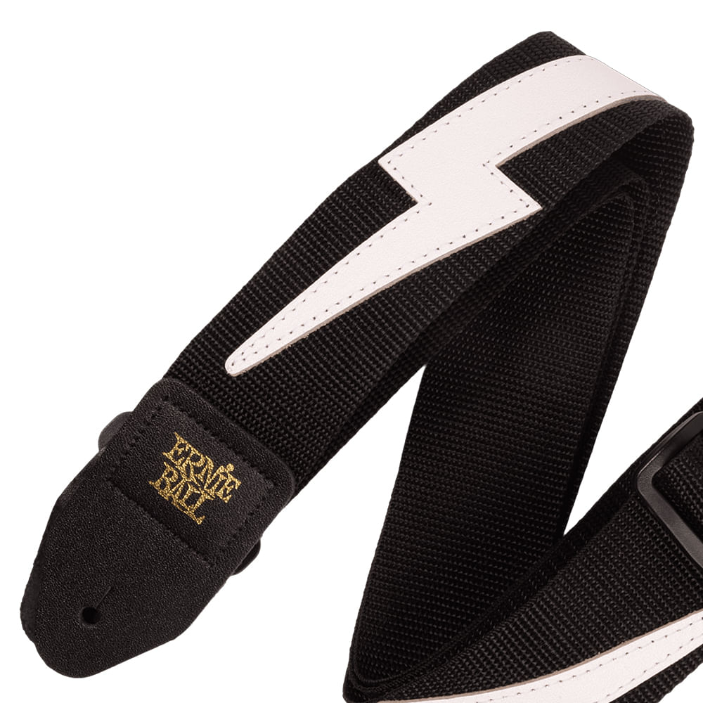 Correa Premium Para Guit/Bajo Ernie Ball P05399 - White Lightning foto 2