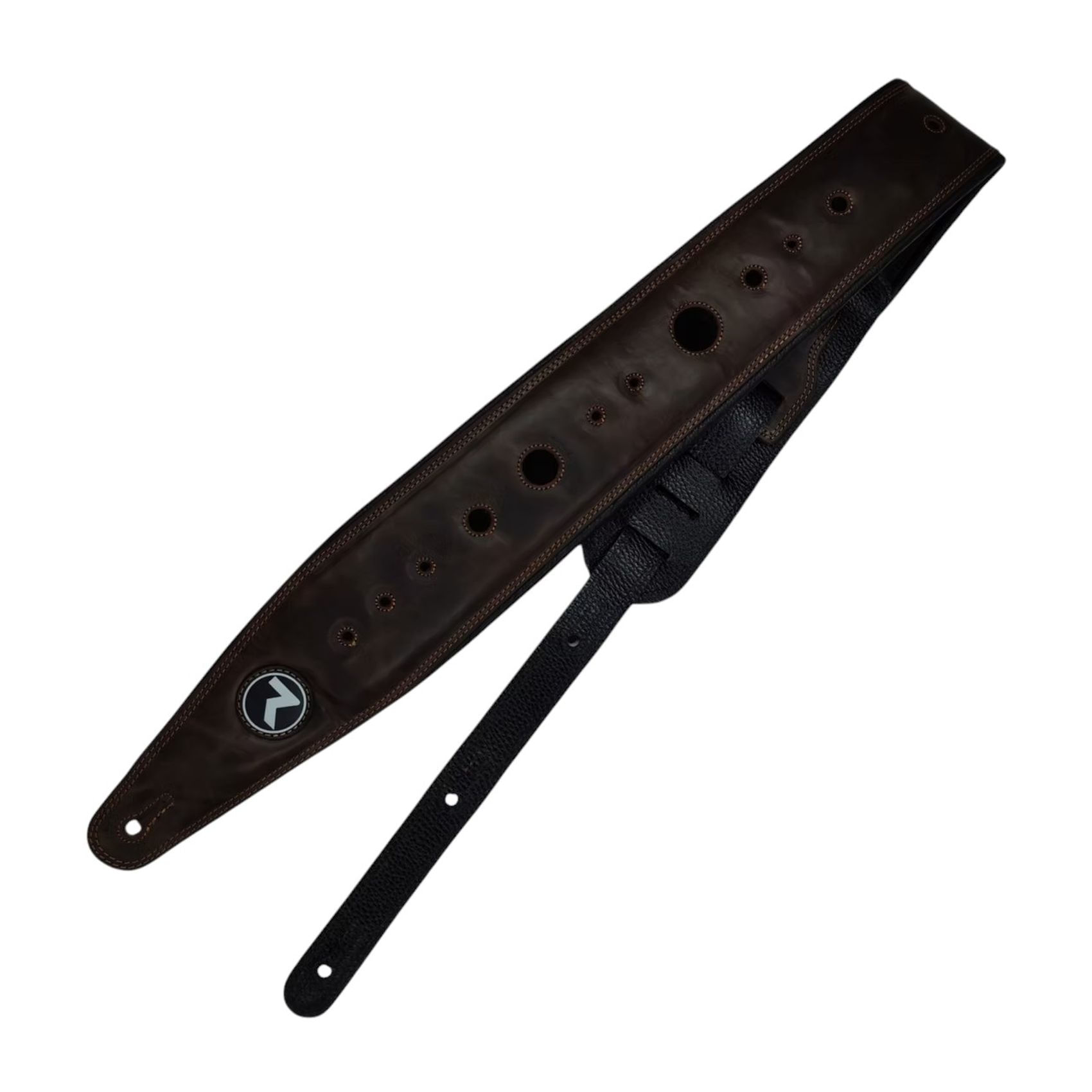 Correa Raven Straps Cosmos 3" - Marrón Oscuro / Negro foto 3