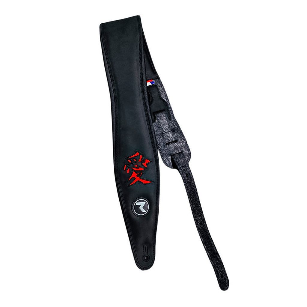 Correa Raven Straps Kanji 4" Black-Red foto 2