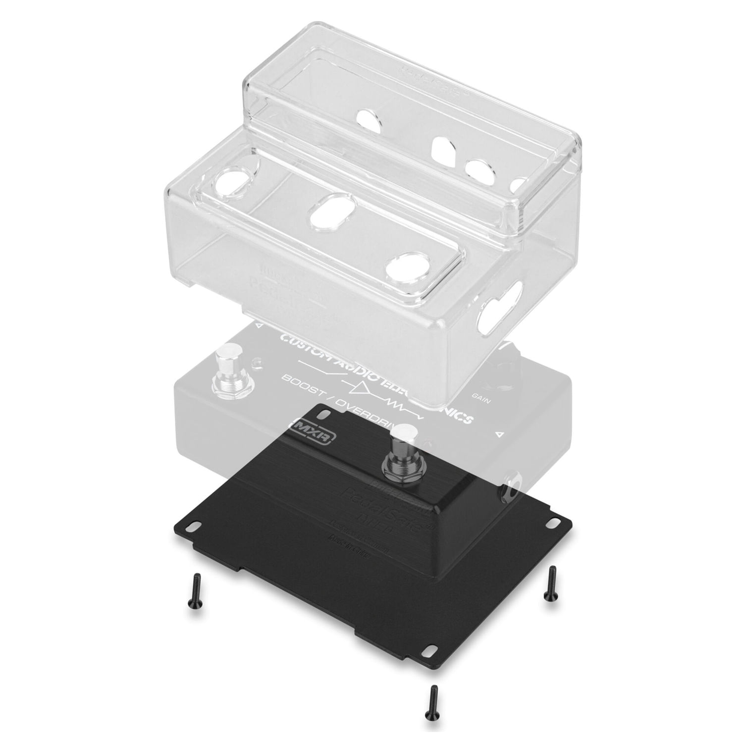Cubierta protectora y placa de montaje Rockboard Tipo D1 - Para pedales EHX-MXR-KE foto 4