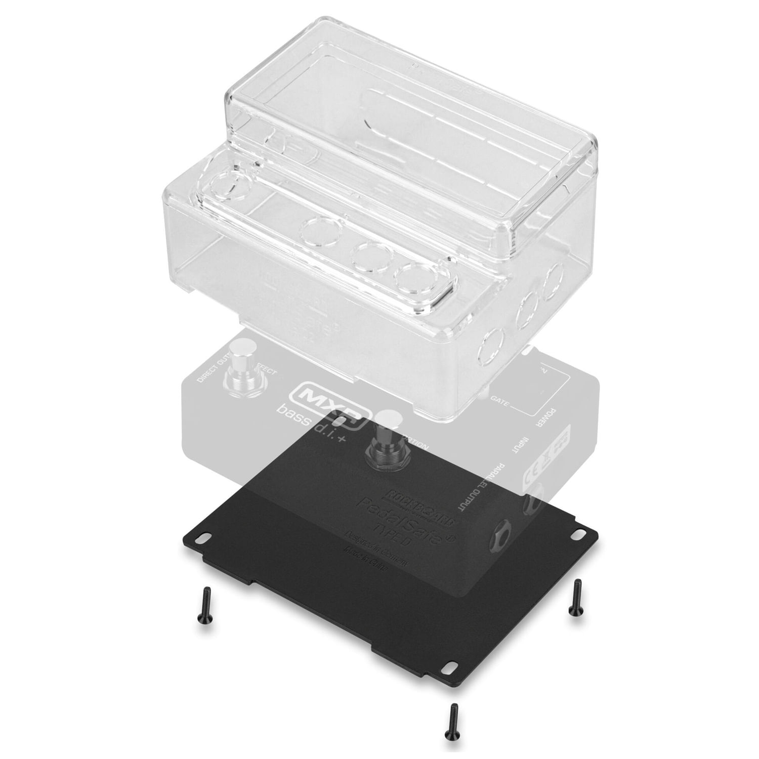 Cubierta protectora y placa de montaje Rockboard Tipo D2 - Para pedales EHX-MXR-KE foto 3