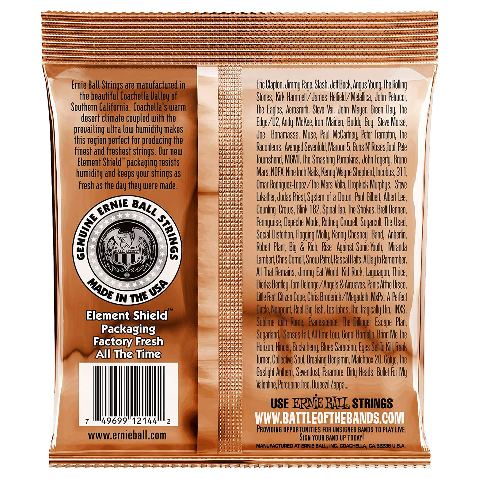 Cuerdas de guitarra acúsitca Ernie Ball P02144 Earthwood foto 2