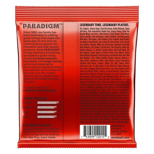 Cuerdas de guitarra eléctrica Ernie Ball P02015 Slinky Paradigm 10-52 foto 2