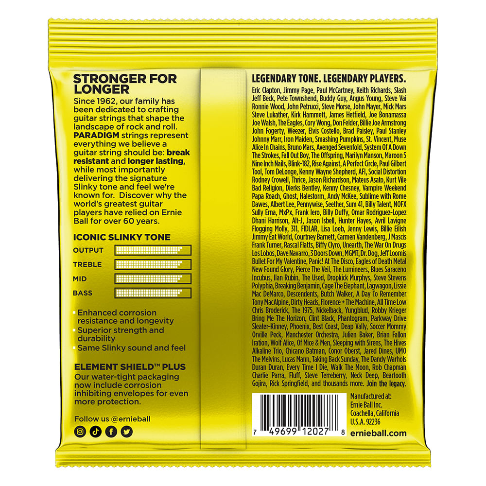 Cuerdas Guitarra Eléctrica Ernie Ball Paradigm P02027 11-54 foto 2
