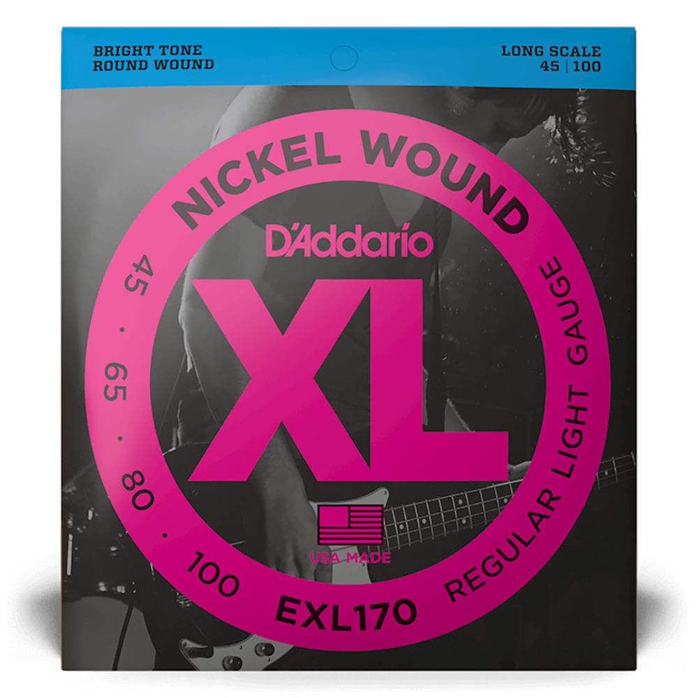 Cuerdas Para Bajo Daddario EXL170 - Long Scale - 45-100