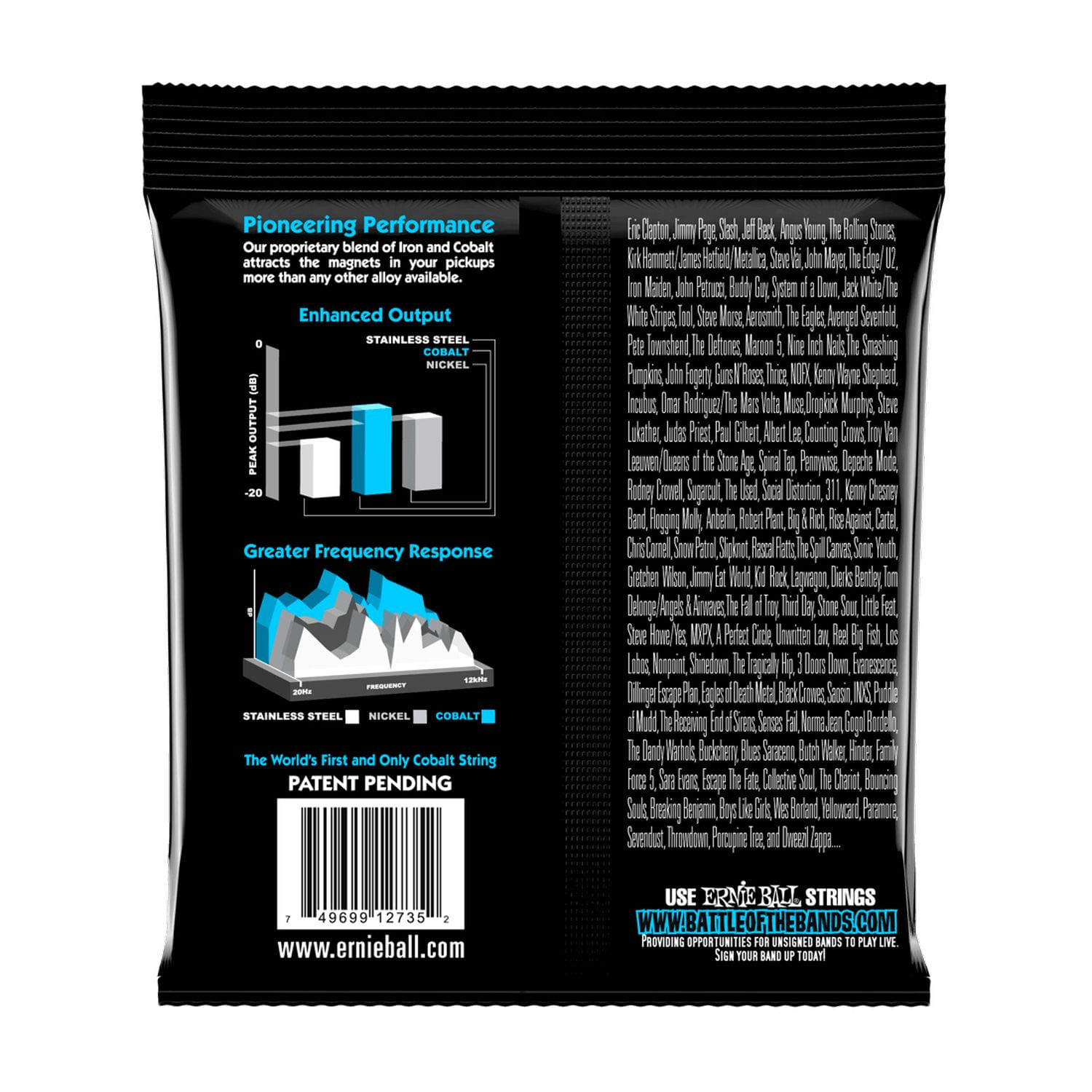 Cuerdas para bajo eléctrico Ernie Ball 40-95 Extra Slinky Cobalt P02735 foto 2