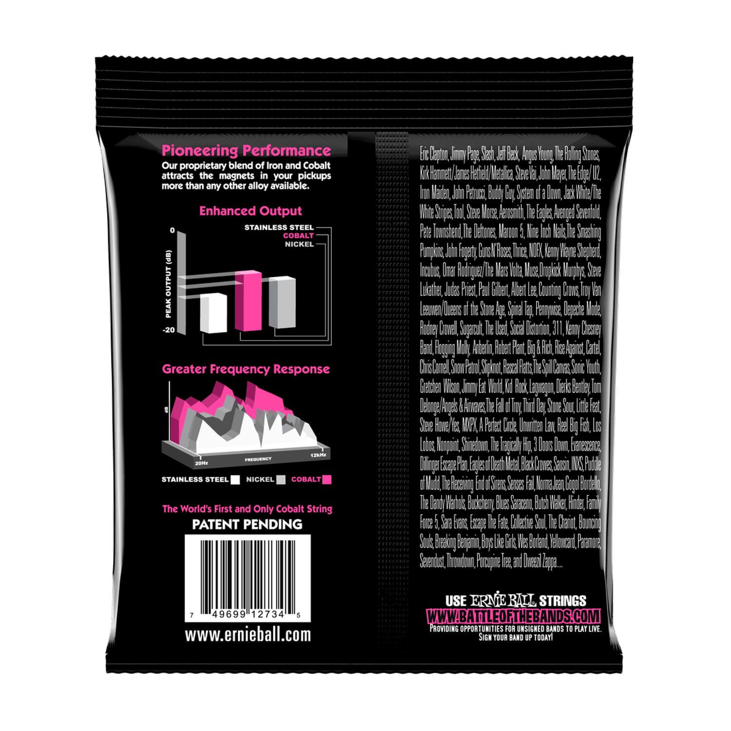 Cuerdas para bajo eléctrico Ernie Ball 45-100 Super Slinky Cobalt P02734 foto 2