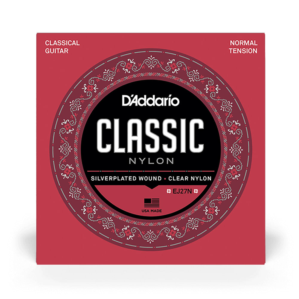 Cuerdas Para Guitarra Clásica Daddario EJ27N, Nylon