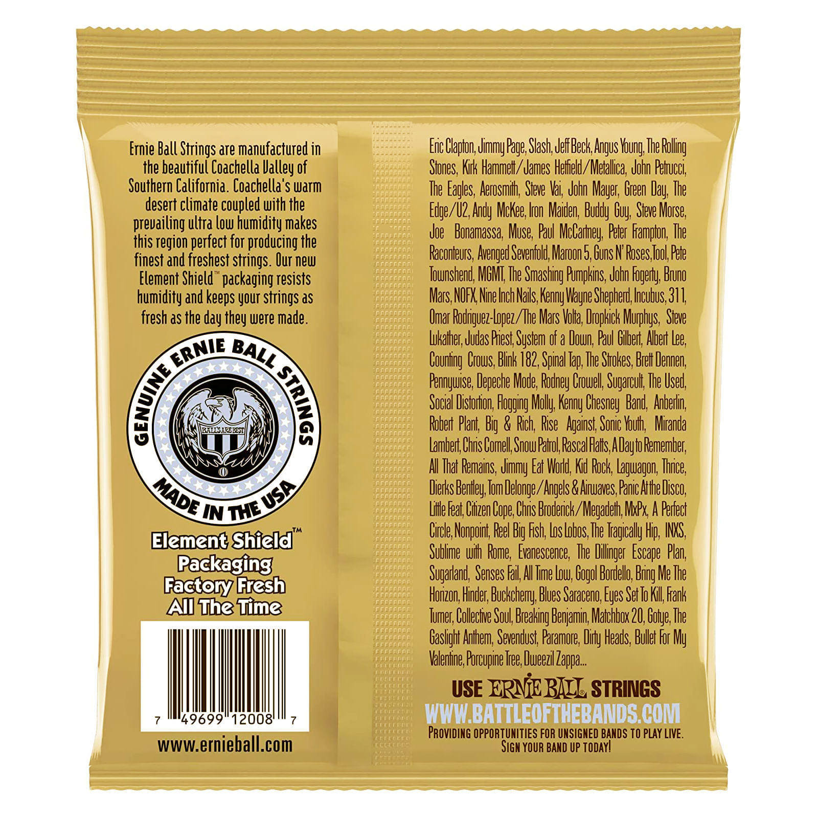 Cuerdas para guitarra clasica Ernie Ball P02008 Rock and Blues foto 2