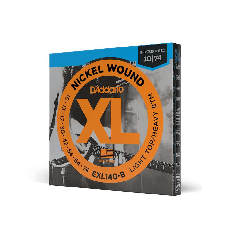 Cuerdas para guitarra eléctrica Daddario 10-74 EXL140-8 foto 3