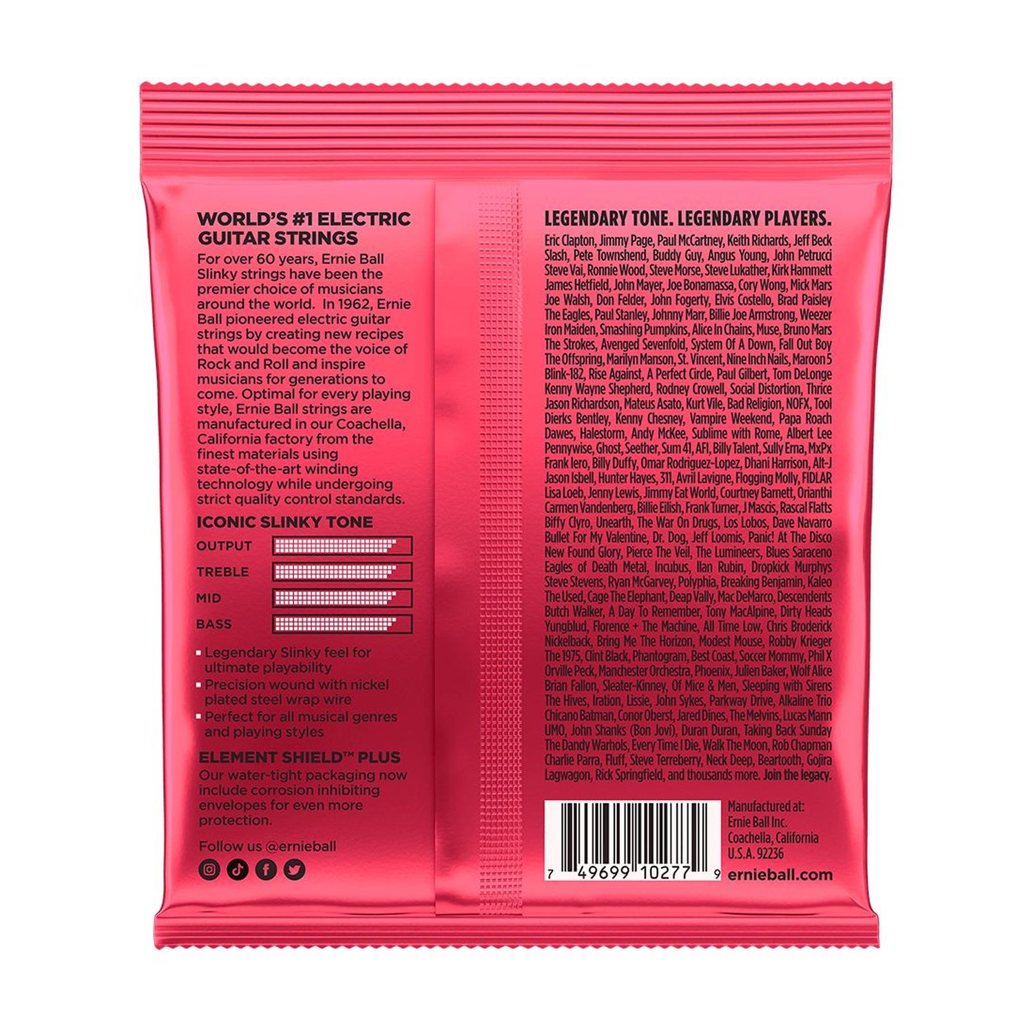 Cuerdas para guitarra eléctrica Ernie Ball 11-52 Burly Slinky  P02226 foto 2