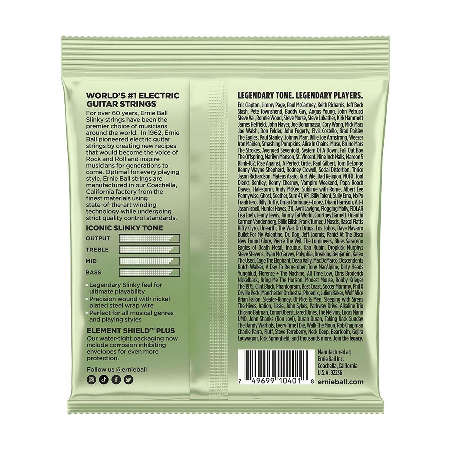 Cuerdas para guitarra eléctrica Ernie Ball 12-56 Magnum Slinky  P02618 foto 2