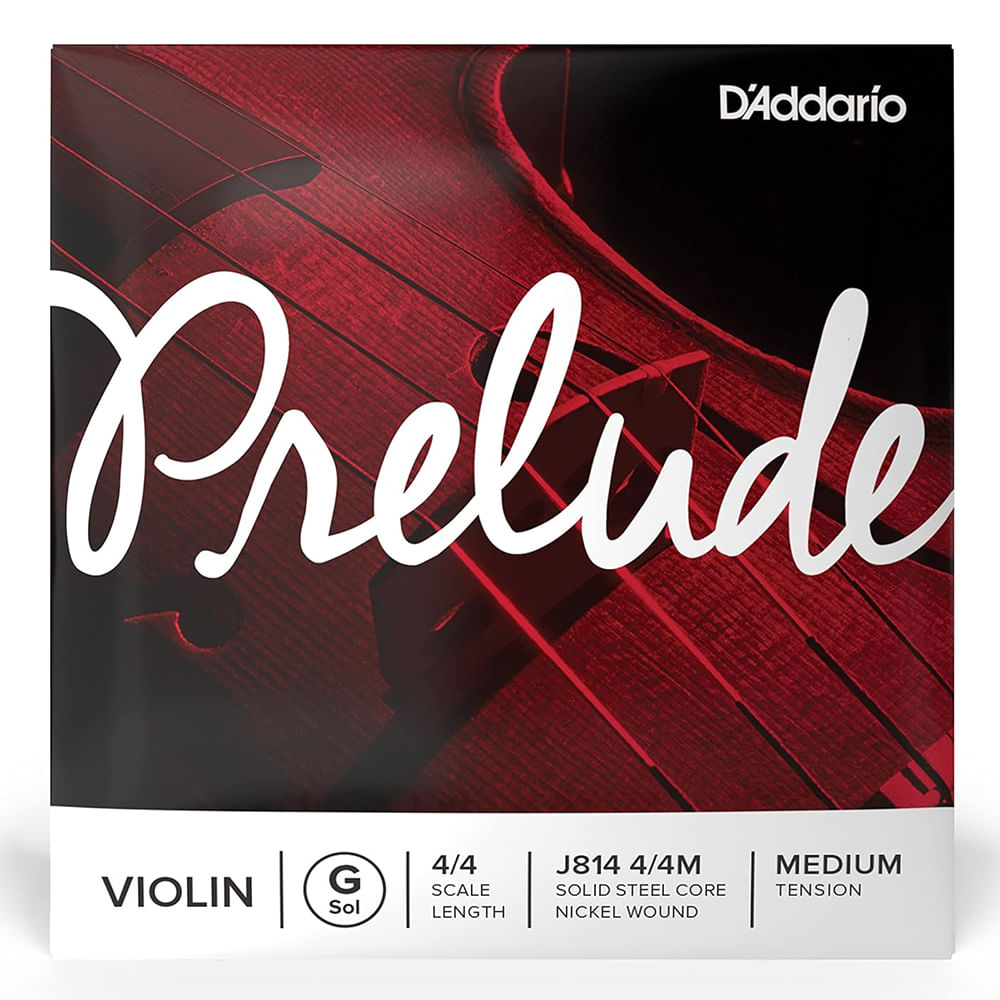 Cuerda G Para Violín Daddario Prelude J814 4/4M