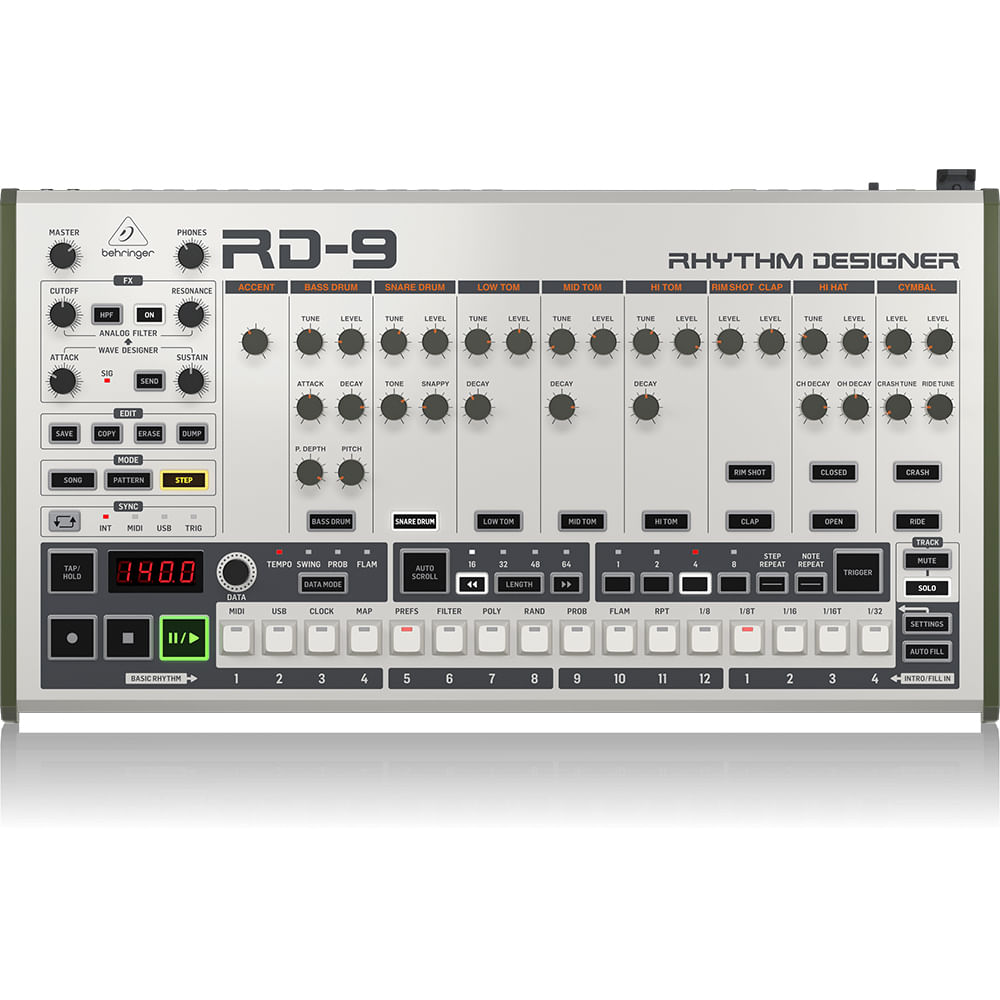 Drum Machine Híbrida Behringer RD-9 foto 2