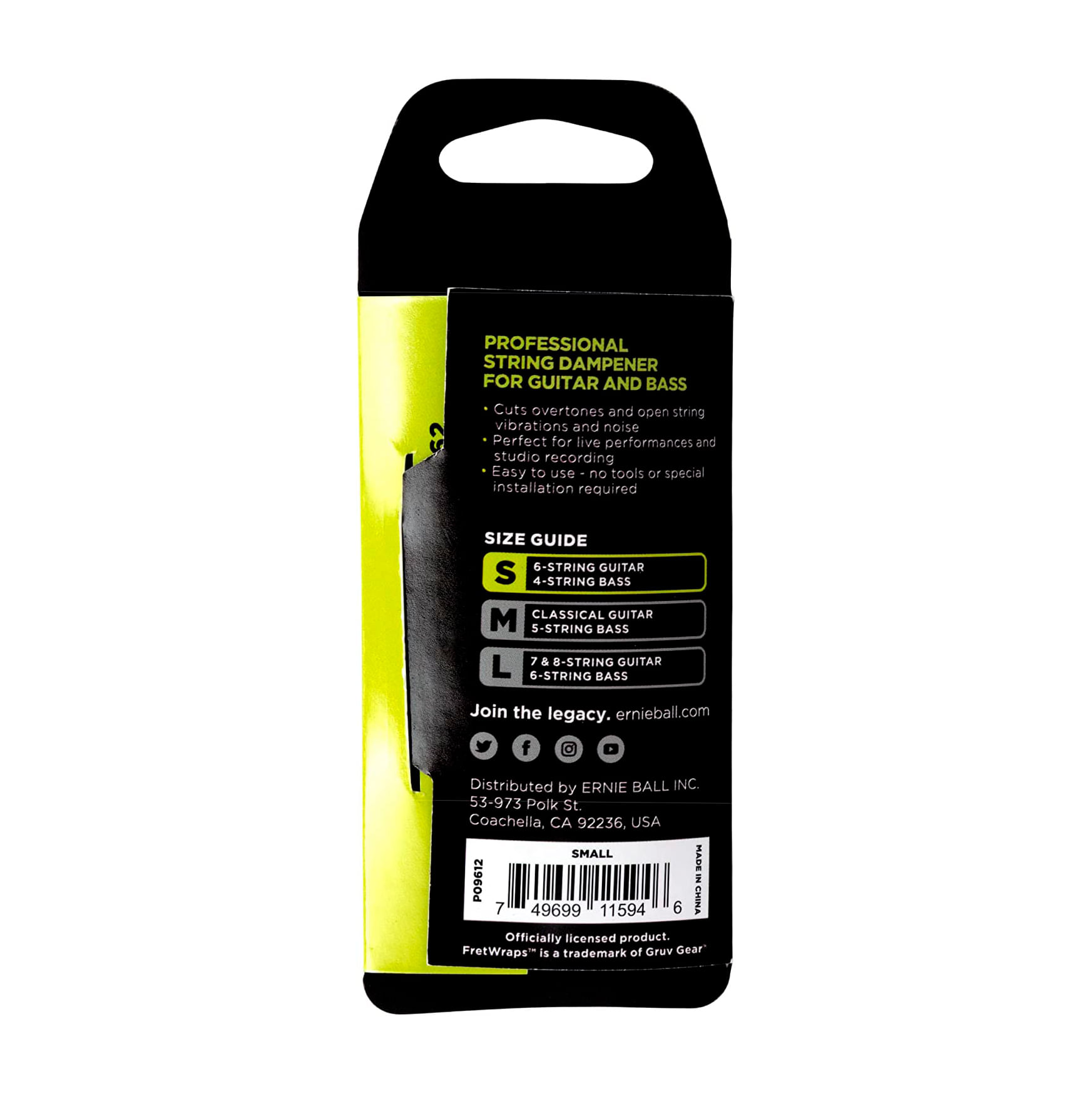 FretWrap silenciador de cuerdas Ernie Ball S foto 2