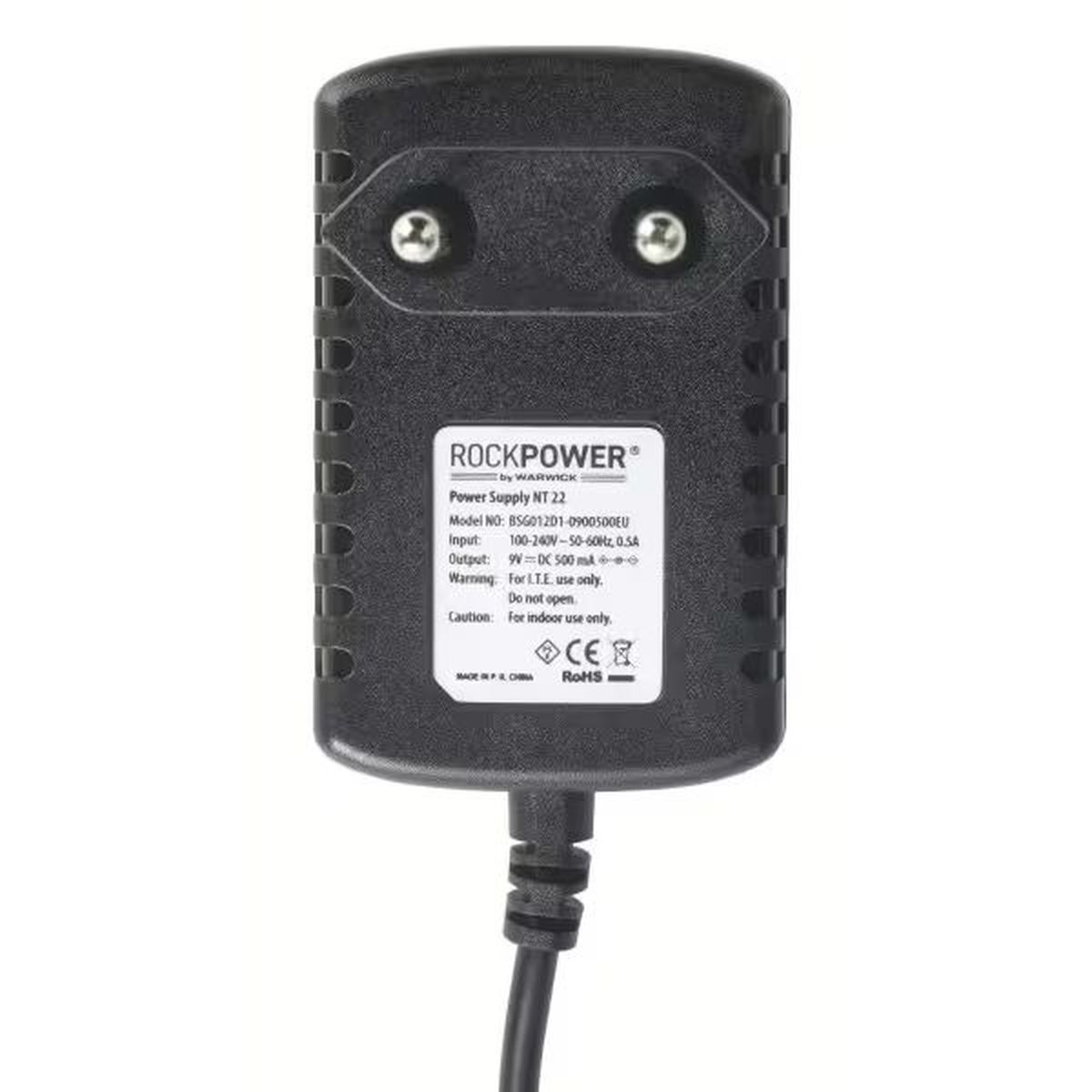Fuente de poder para pedales RockPower 9V DC 500mA RP NT 22 EU foto 3