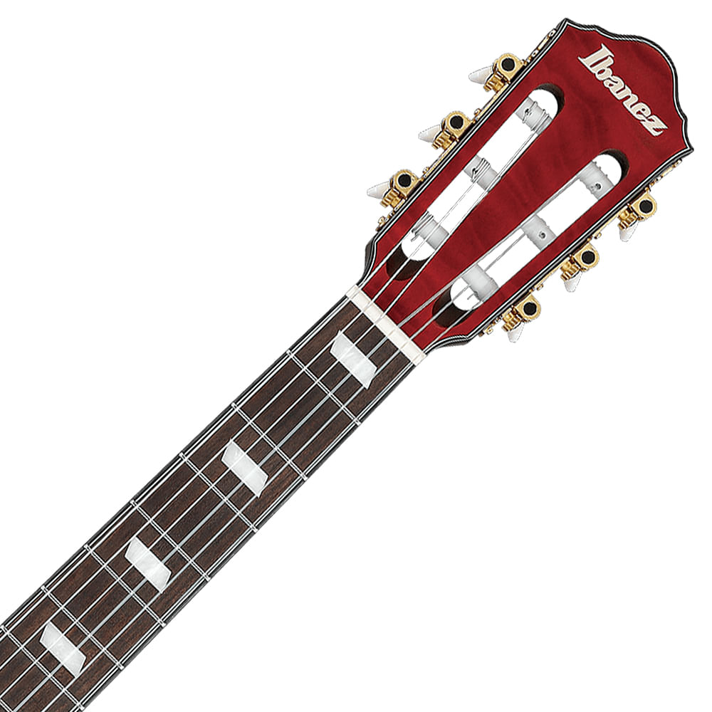 Guitarra Clásica Electroacústica Ibanez FRH20QMN - Wine Red Low Gloss foto 3