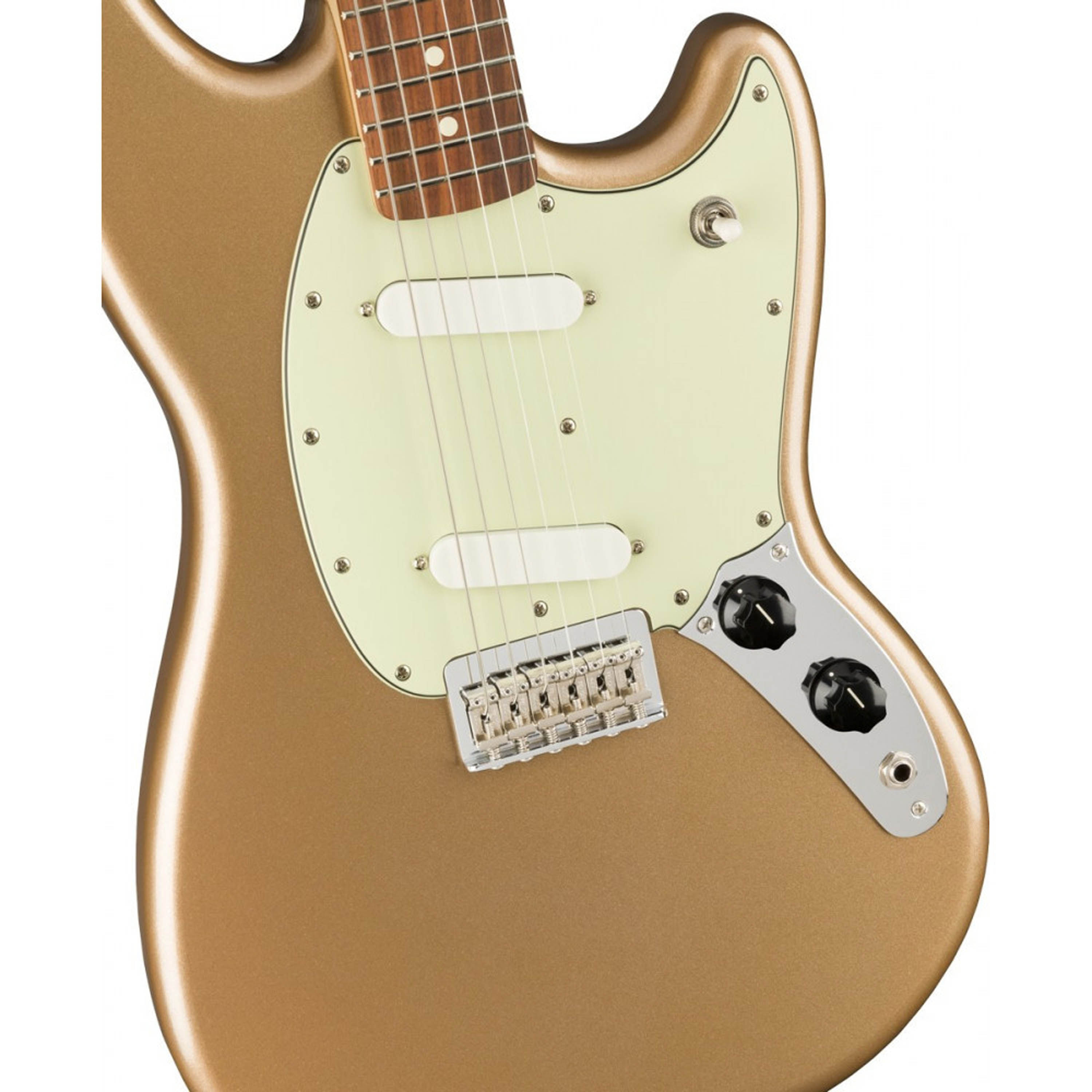 Guitarra eléctrica Fender Mustang® Player Pau Ferro - Firemist Gold foto 5