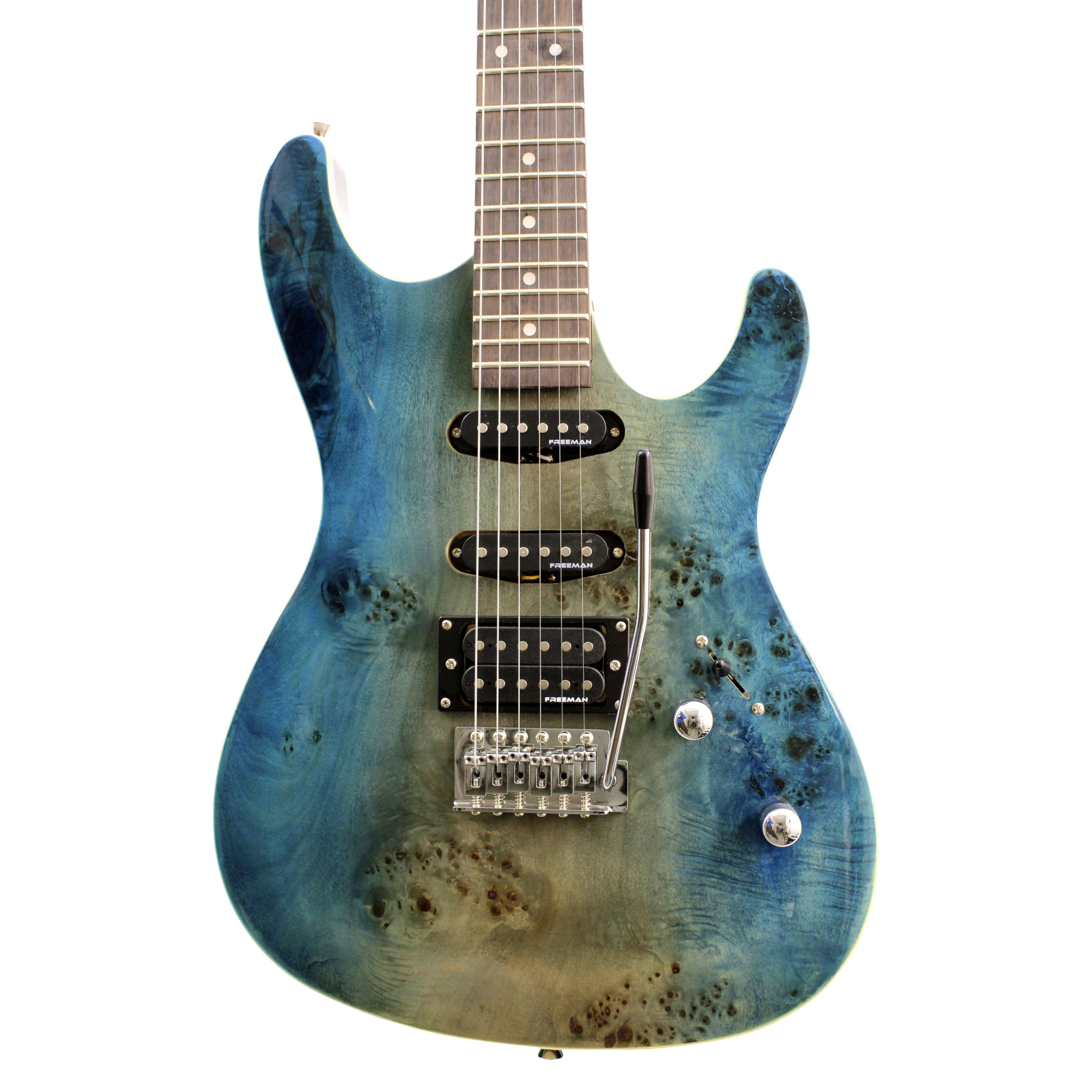 Guitarra Eléctrica Freeman SSA - Green Burr foto 2