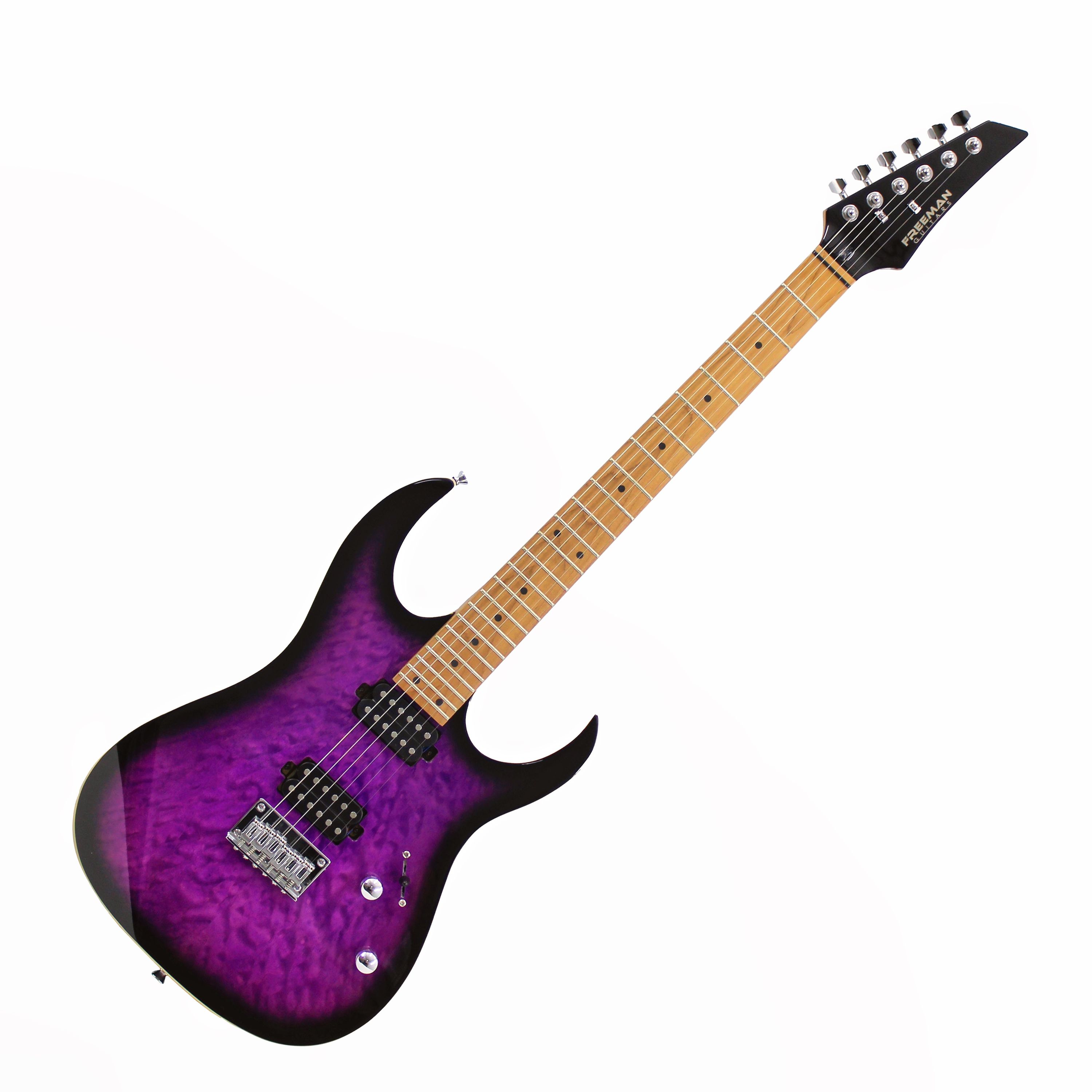 Guitarra Eléctrica Freeman SRG-180 FMT DPB - Deep Purple Burst