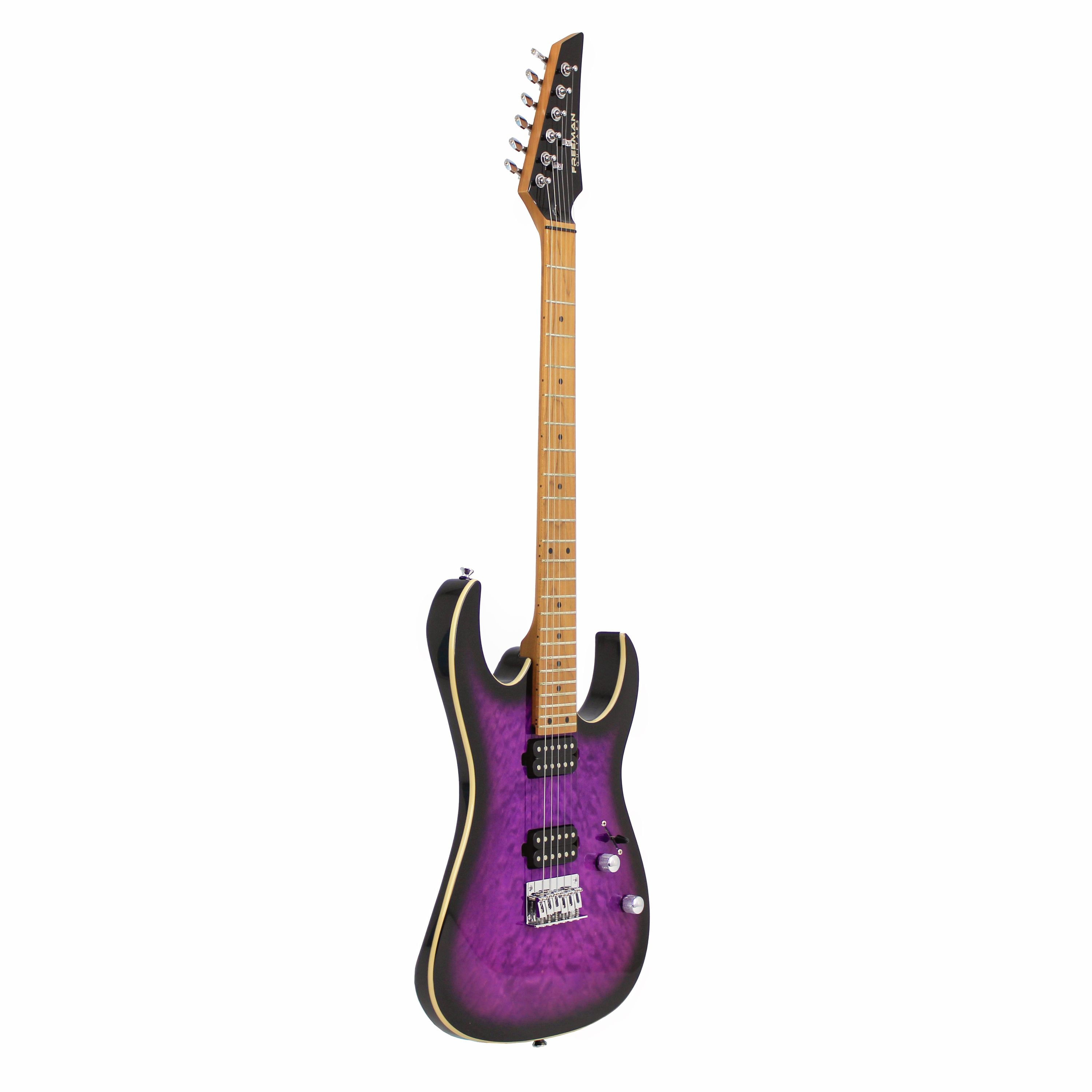 Guitarra Eléctrica Freeman SRG-180 FMT DPB - Deep Purple Burst foto 3