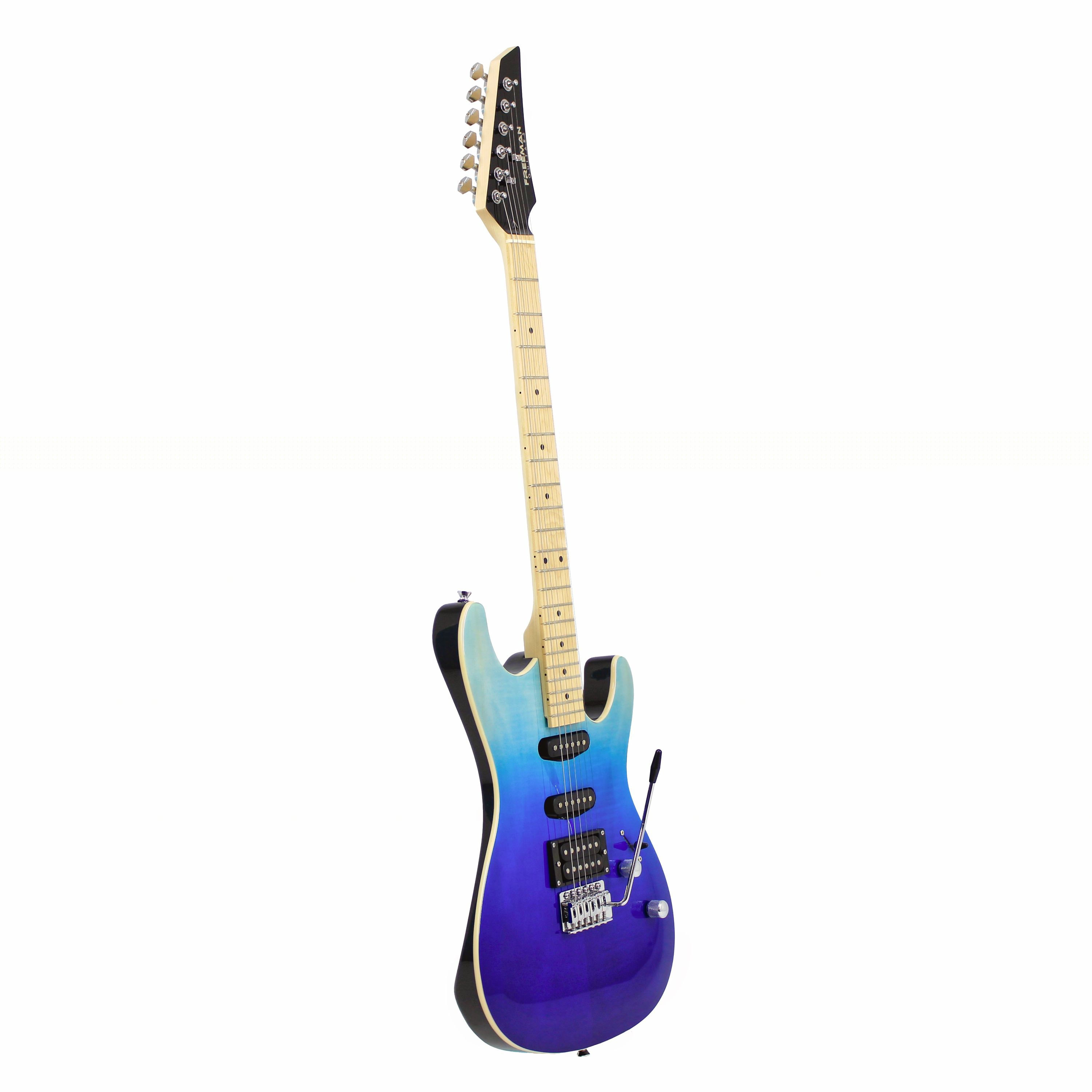 Guitarra eléctrica Freeman SRG-180 FMT FSB Azul foto 4