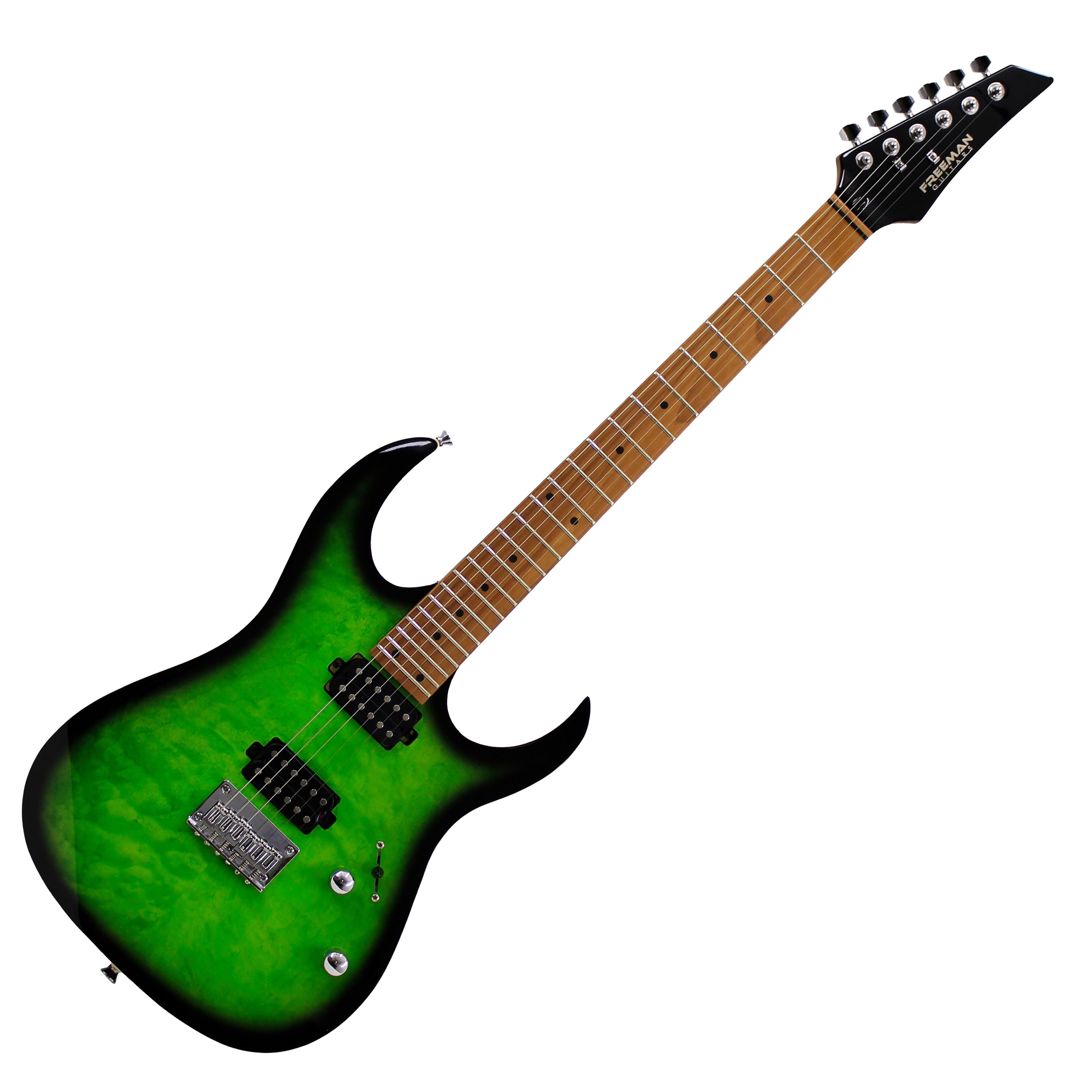 Guitarra Eléctrica Freeman SRG-180 FMT GNB - Green Burst