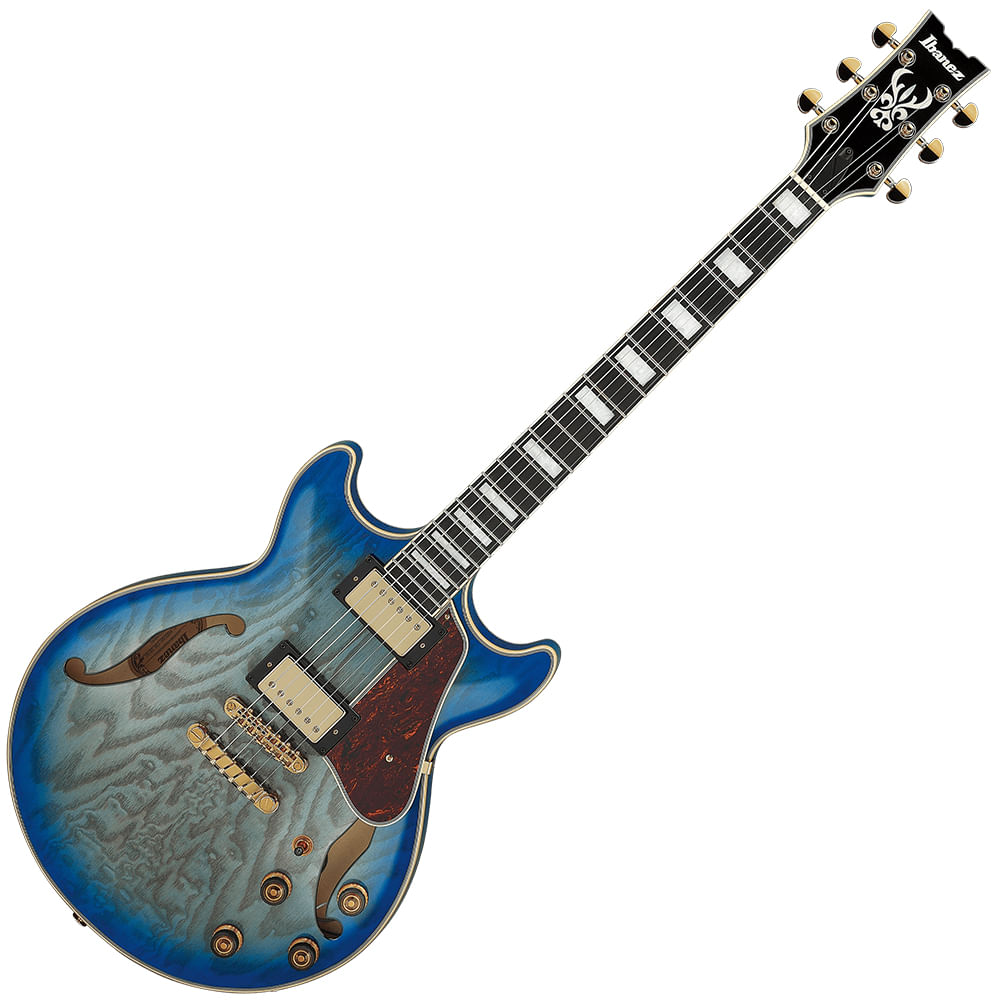 Guitarra Eléctrica Hollow Body Ibanez AM Artcore Expressionist AM93QA JBB - Jet Blue Burst