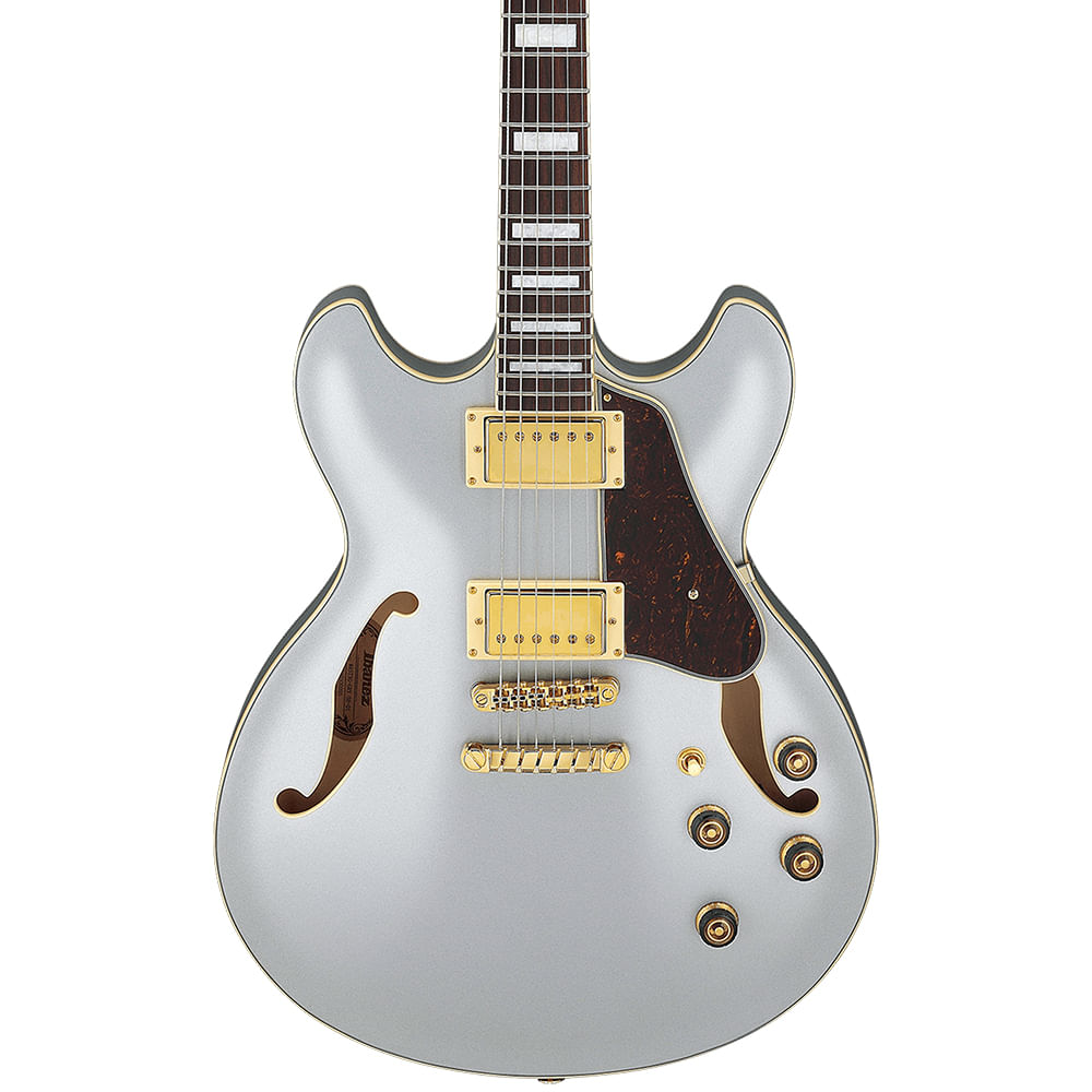 Guitarra Eléctrica Hollow Body Ibanez AS Artcore AS73G MSF - Moonstone Silver Flat foto 2