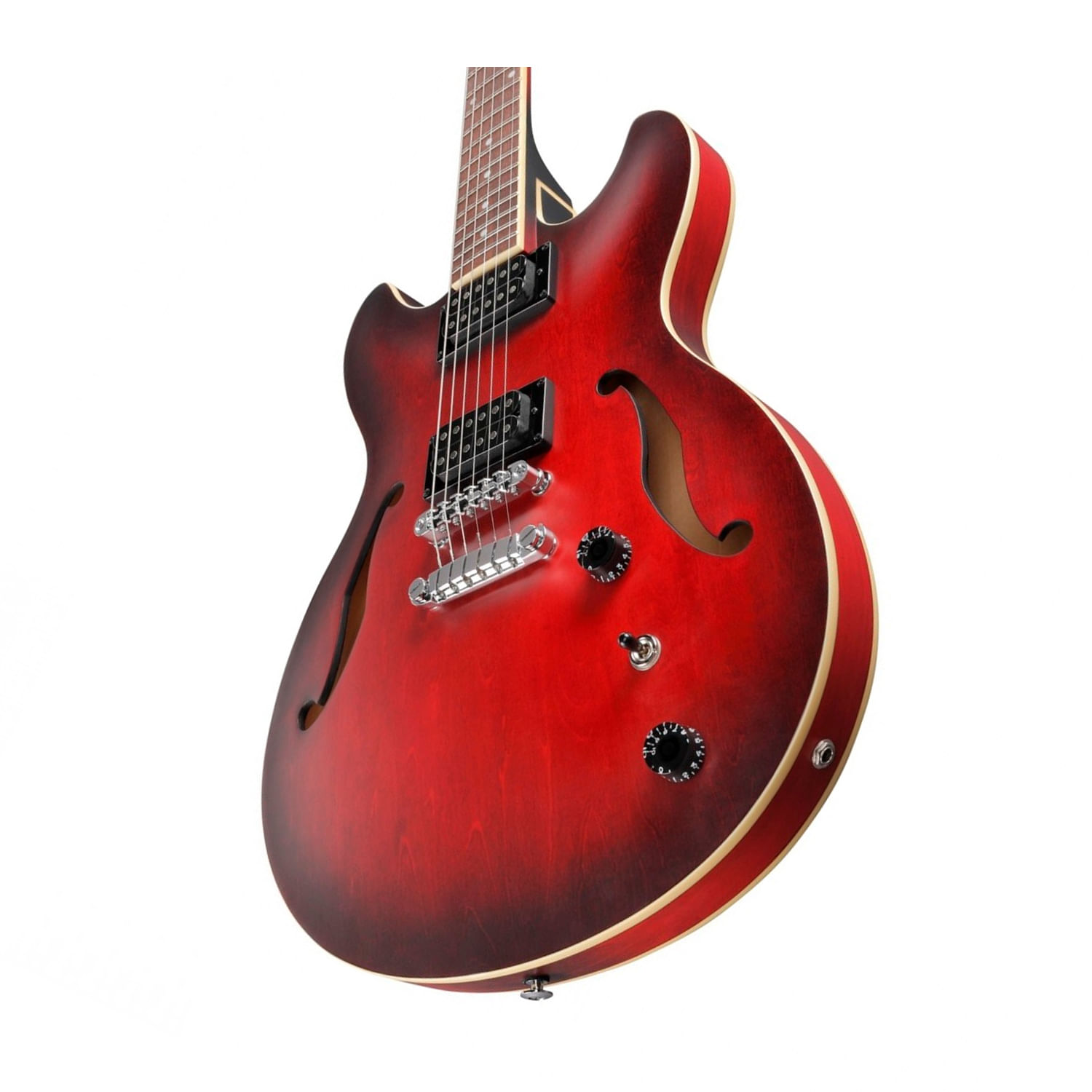 Guitarra eléctrica Ibanez Semi-Hollow AS53 - Sunburst Red Flat foto 4