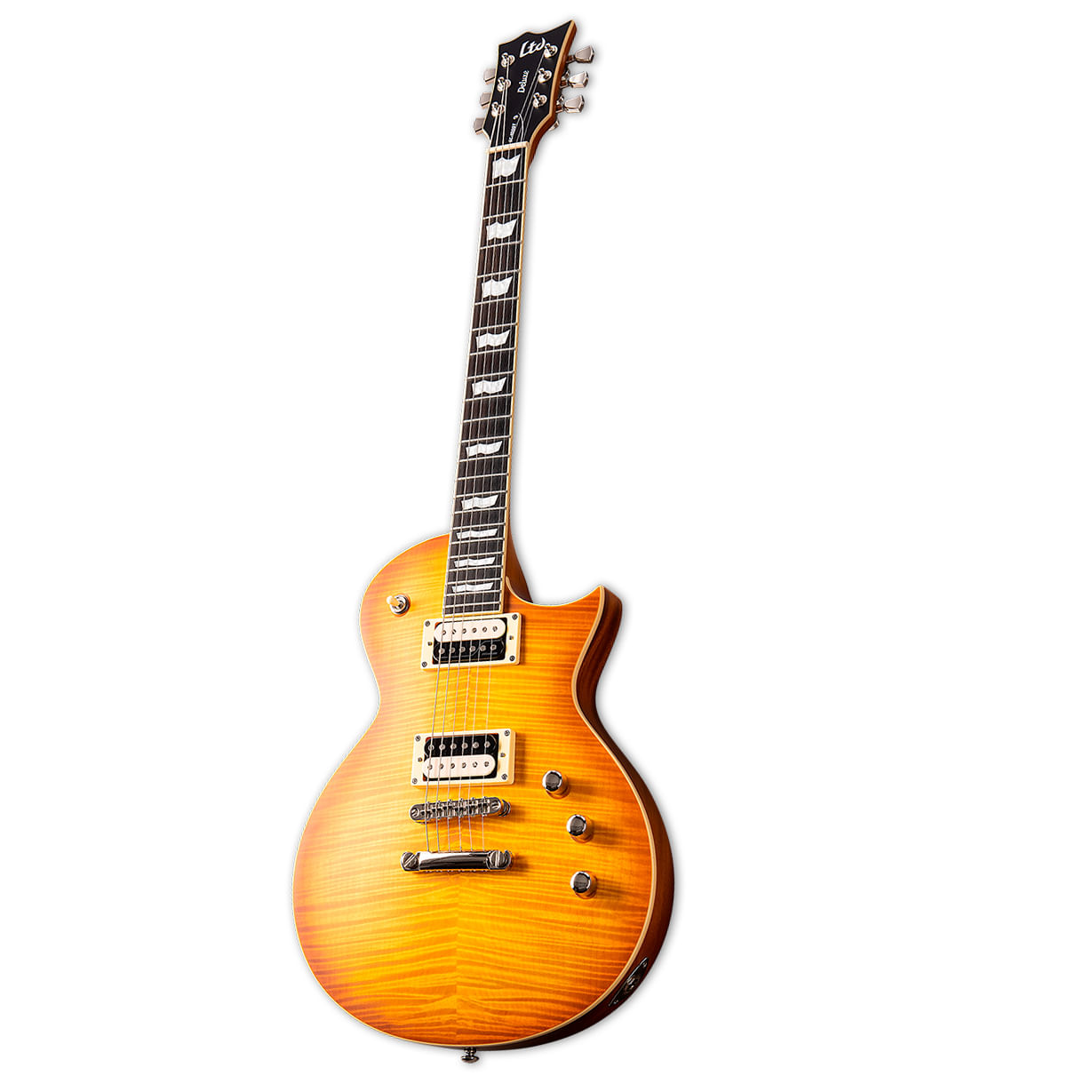 Guitarra eléctrica LTD Deluxe EC-1000T - Honey Burst Satin foto 3